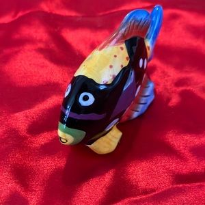 Vintage colorful fish shaker